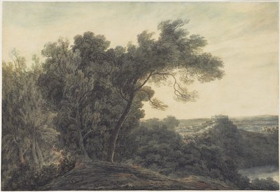 Il Lago di Albano e Castel Gandolfo, c.1778 da John Robert Cozens